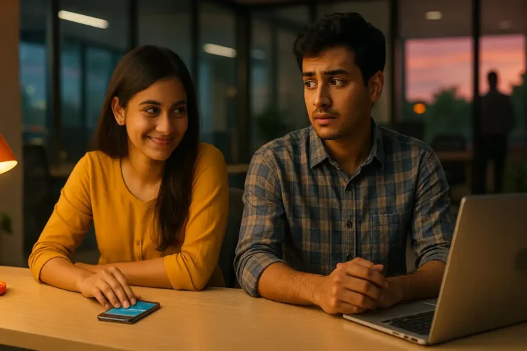 డెస్క్ పక్కనే కూర్చోమంటే అసలు డ్యూటీ కాదు బాబు… డేటింగ్ ప్లాన్!